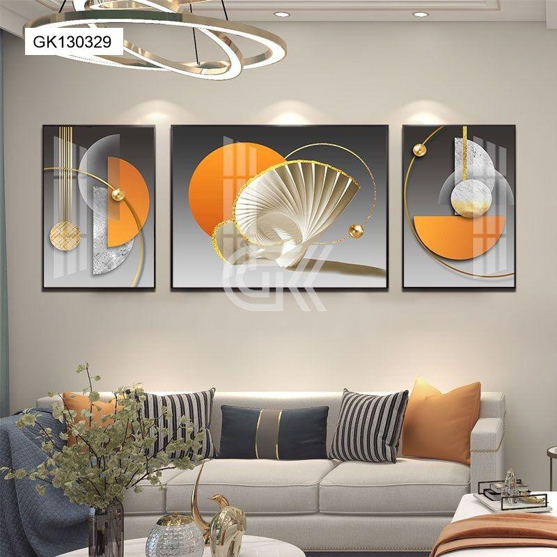 Tranh tráng gương tranh trừu tượng tranh treo phòng khách tranh treo phòng ngủ xu thế decor tương lai