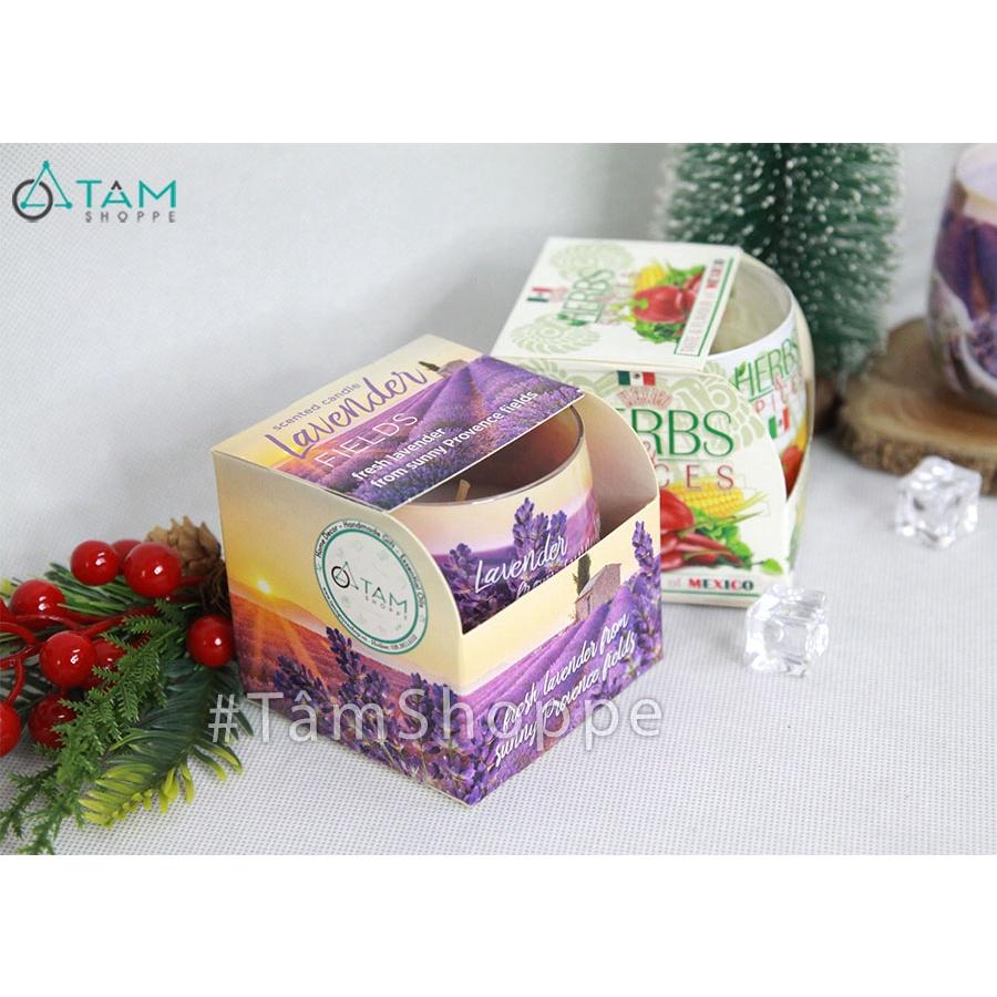 Ly nến thơm thiên nhiên hương hoa lavender NT-06