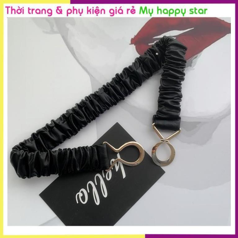 Thắt lưng da chun co giãn Vintage dễ thương TTL101