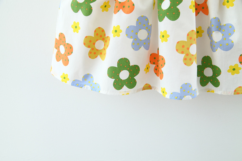 Set đầm cho bé kèm mũ rộng vành xinh xắn, đầm đi biển mùa hè cho bé từ 9-18kg - váy xòe cho bé dễ thương