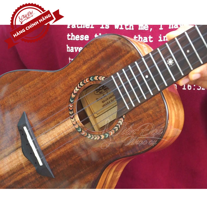 Đàn Ukulele Concert SQOE SQ UK-2420C, Gỗ KOA Nguyên Tấm Cao Cấp, Kèm Quà Tặng - Hàng Chính Hãng