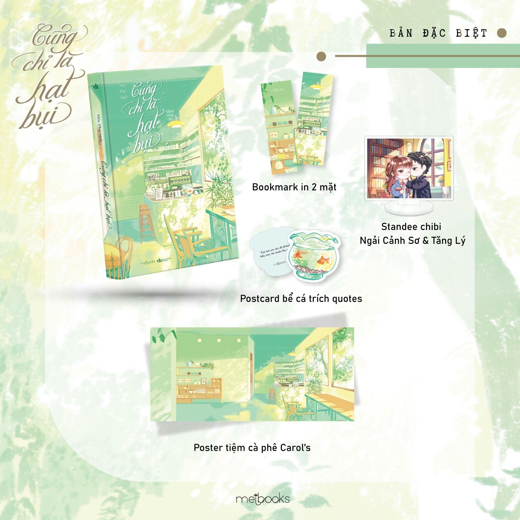 Sách - Cũng Chỉ Là Hạt Bụi - Bản Đặc Biệt - Tặng Kèm Bookmark + Postcard + Standee + Poster
