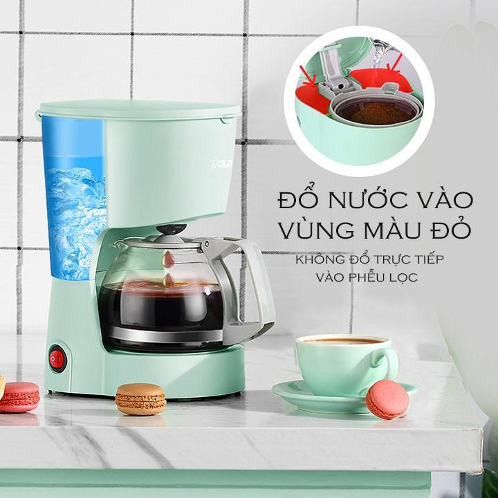 Máy pha cà phê tự động, trà đa năng tiện lợi cho gia đình cam kết chất lượng dung tích 700ml - Hàng chính hãng