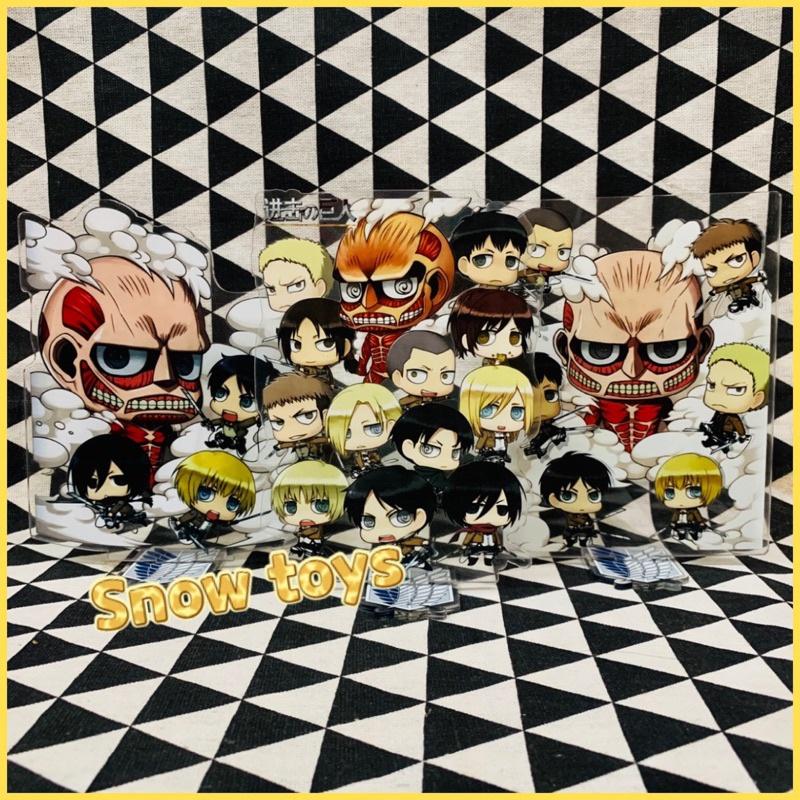 Mô Hình Tượng Standee Acrylic Mica 2 mặt - Attack On Titan - Eren Mikasa Armin Erwin Levi Hange Bertolt Annie Reiner AOT
