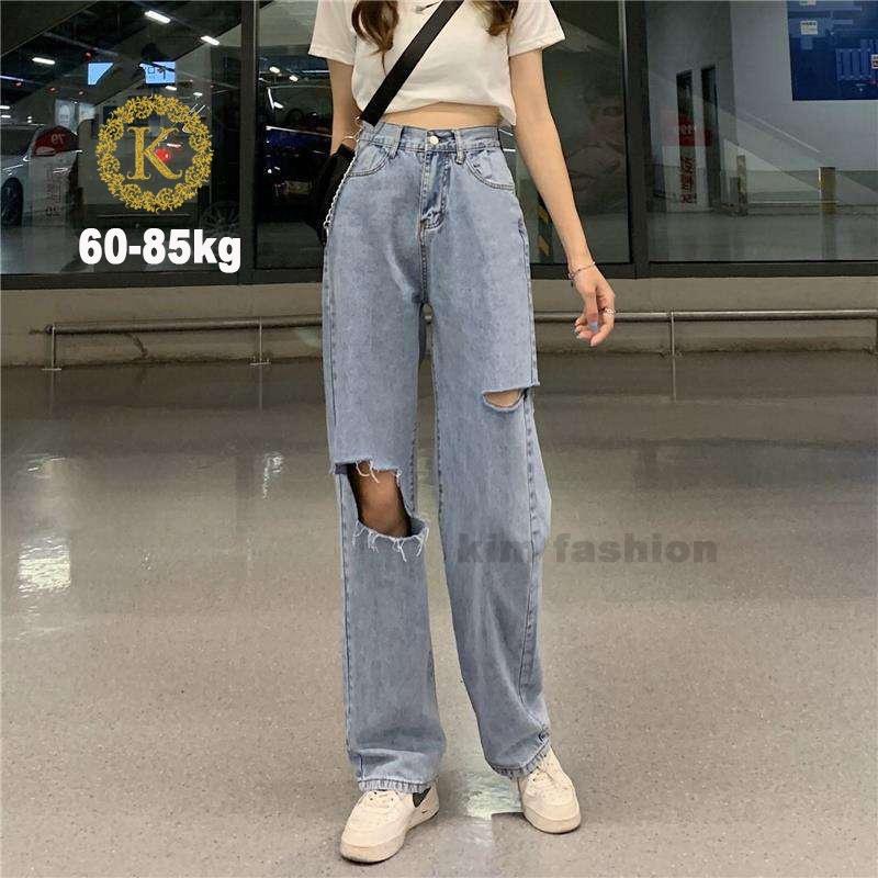 Quần ống rộng bigsize ,quần suông bigsize cạp lưng cao qua rốn 58-85kg KimFashion BGS01-006