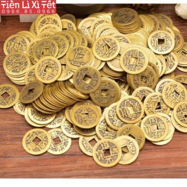 Đồng Tiền Xu Âm Dương Chiêu Tài May Mắn