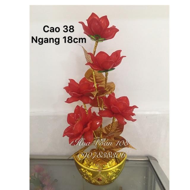 Chậu hoa để bàn thờ cao 38cm