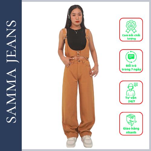 Quần Jean Nữ Ông Đứng + Áo Yếm Nữ Ngắn Y8 - Sự Kết Hợp Đỉnh Cao từ Thương Hiệu Samma Jeans