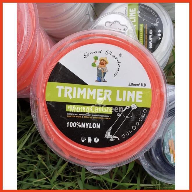 Cuộn Cước Cắt Cỏ Vuông Tròn 3-4mm 60m 0,5kg .