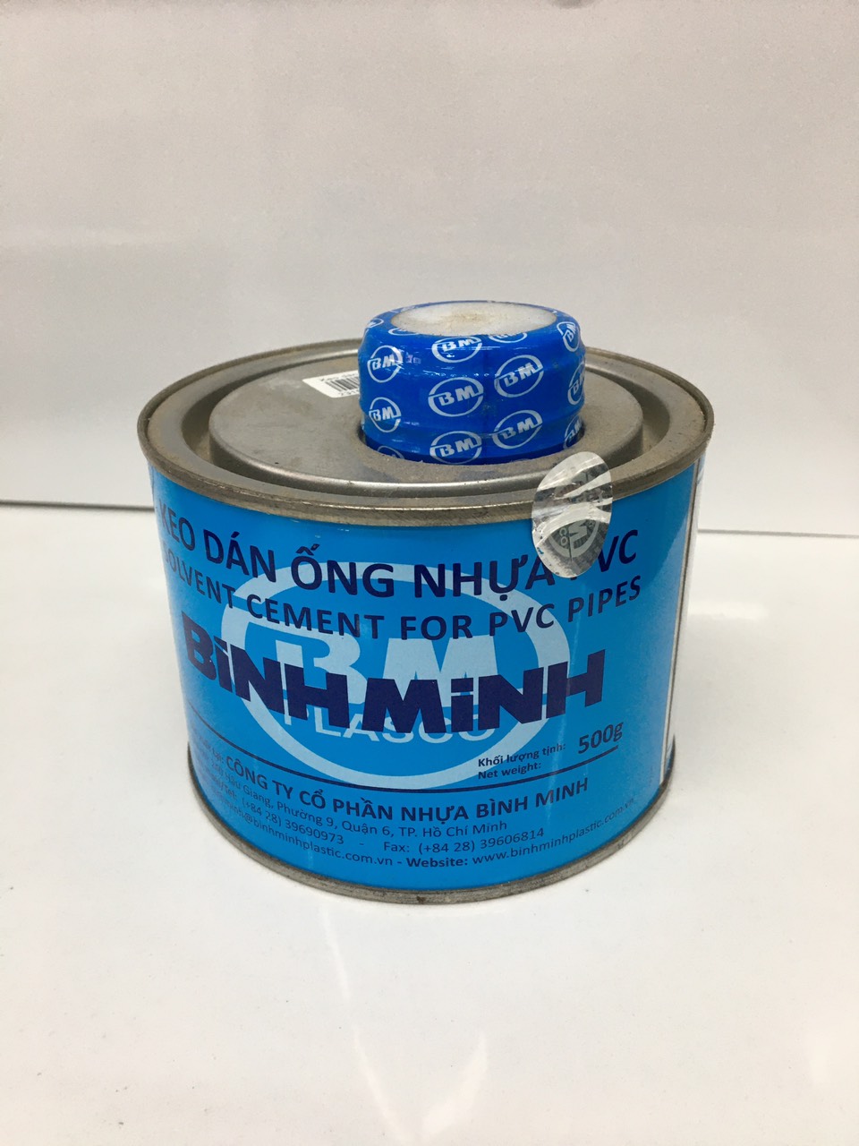 Keo dán ống nhựa PVC Bình Minh - lon 200g - lon 500g