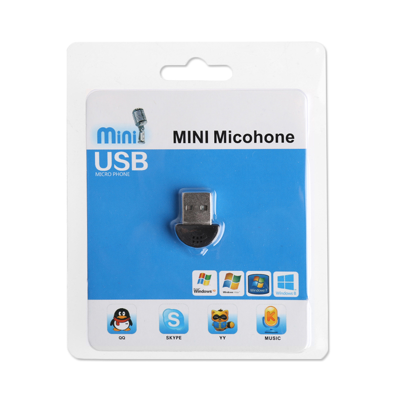 Mini Microphone USB 2.0 - Mic Không Dây Dành Cho Máy Tính Laptop , PC - Nhỏ Gọn, Thu Âm Tốt