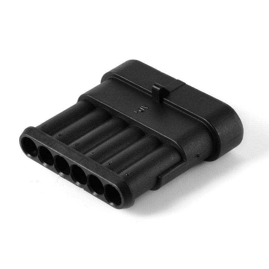 1 2 3 4 5 6 Pin Car Waterproof Electrical Terminal Wire Connector + Fuses