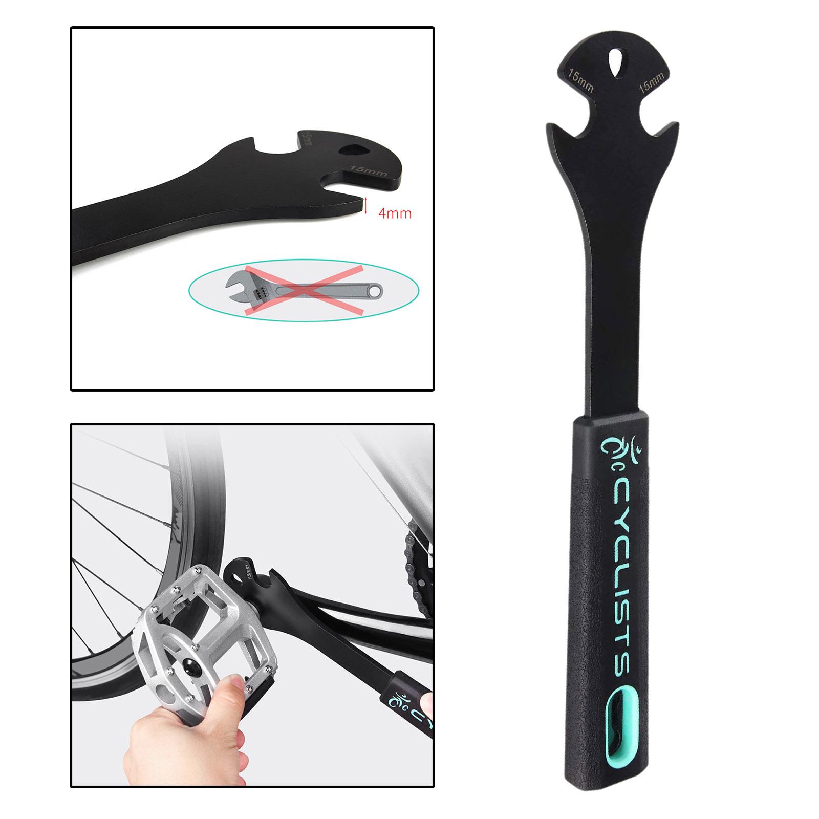 Bike Pedal Wrench 15mm Bicycle Pedals Spanner Removal Mechanic Repair Tool
