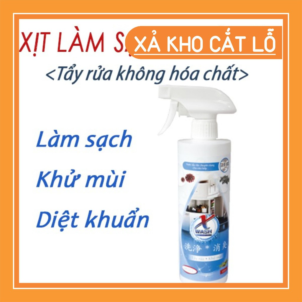 XWASH NHÀ BẾP, 500ML, VỆ SINH KHÔNG HÓA CHẤT, CÔNG NGHỆ TẨY RỬA SỐ 1 NHẬT BẢN, HÀNG CHÍNH HÃNG