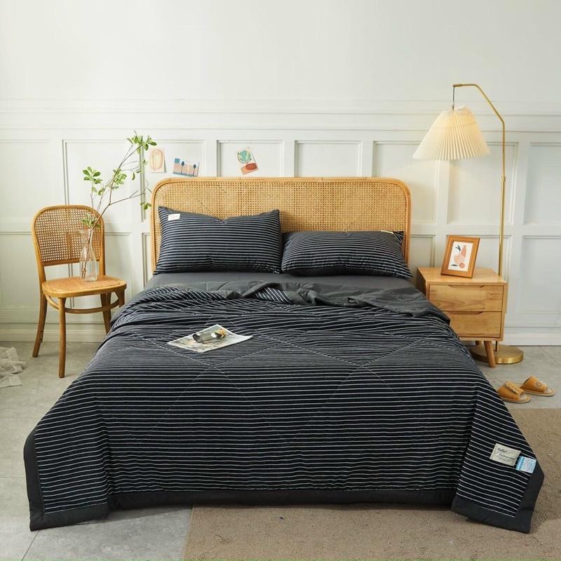 Set 4 món chăn ga gối đũi