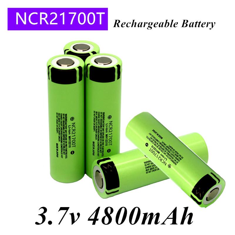 100% Nguyên bản 21700 NCR21700T Lithium-Akku 4800mAh 3,7 V 40A Hohe-entladung Pin Li-Ion Màu sắc: Vàng