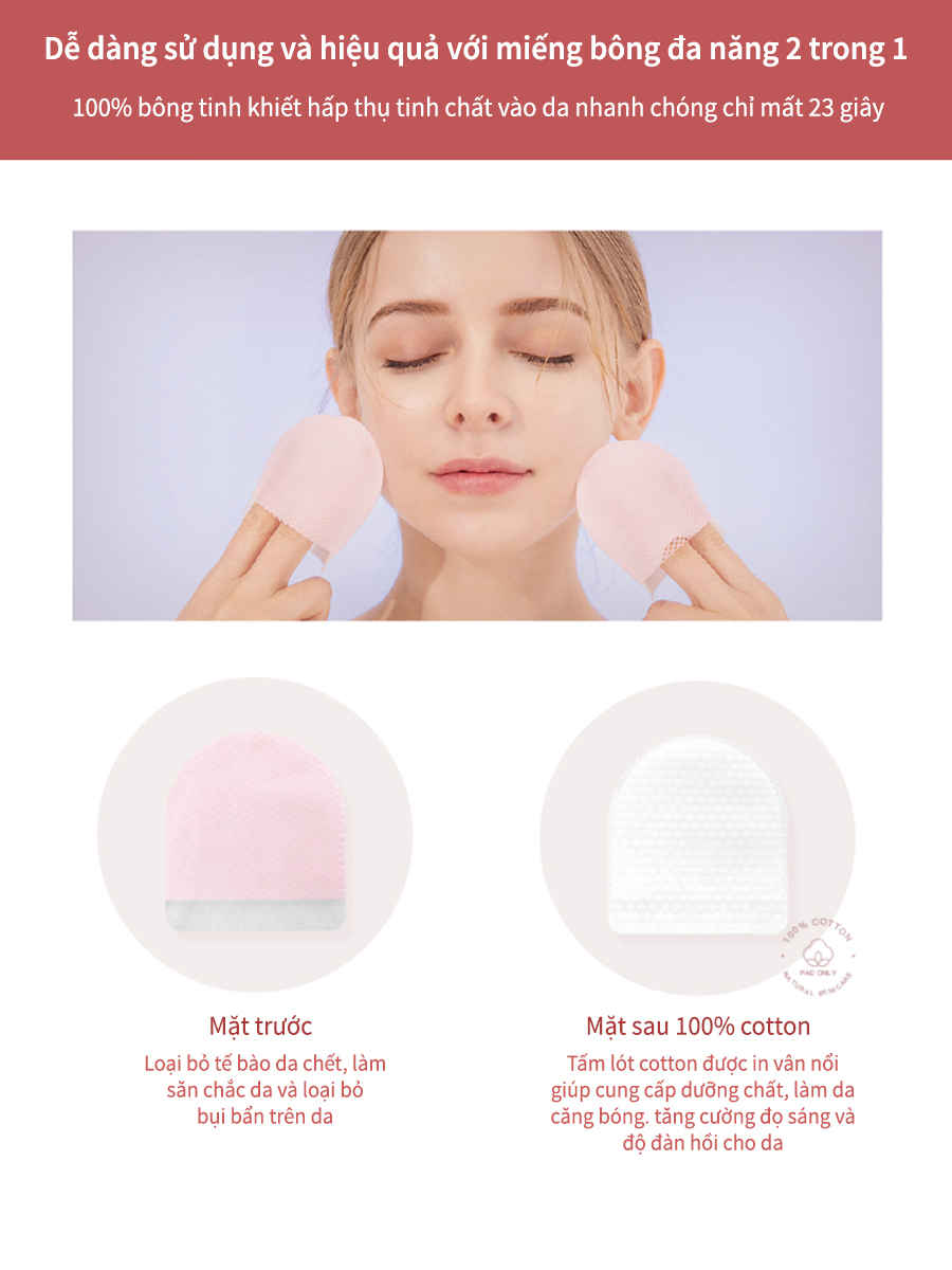 Miếng pad tẩy tế bào chết &amp; cung cấp tinh chất dưỡng trắng da Nutristorm Led Mask Class Nutrition Daily Glove BRIGHTENING BOOSTER