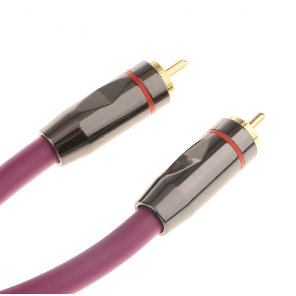 RCA to RCA Digital Audio Coaxial Cable Cord RCA Audio Cord Gold Plated 0.5M