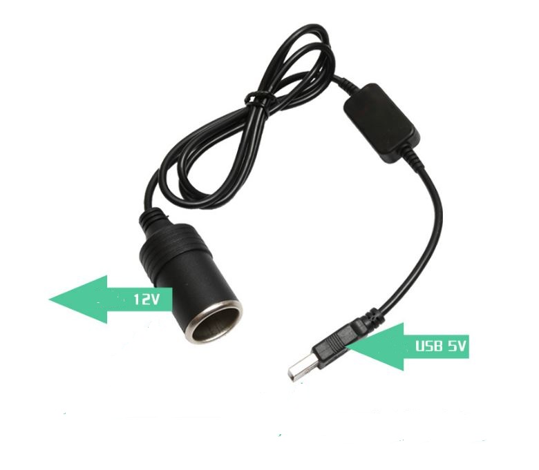 Dây chuyển nguồn từ cổng USB sang tẩu thuốc