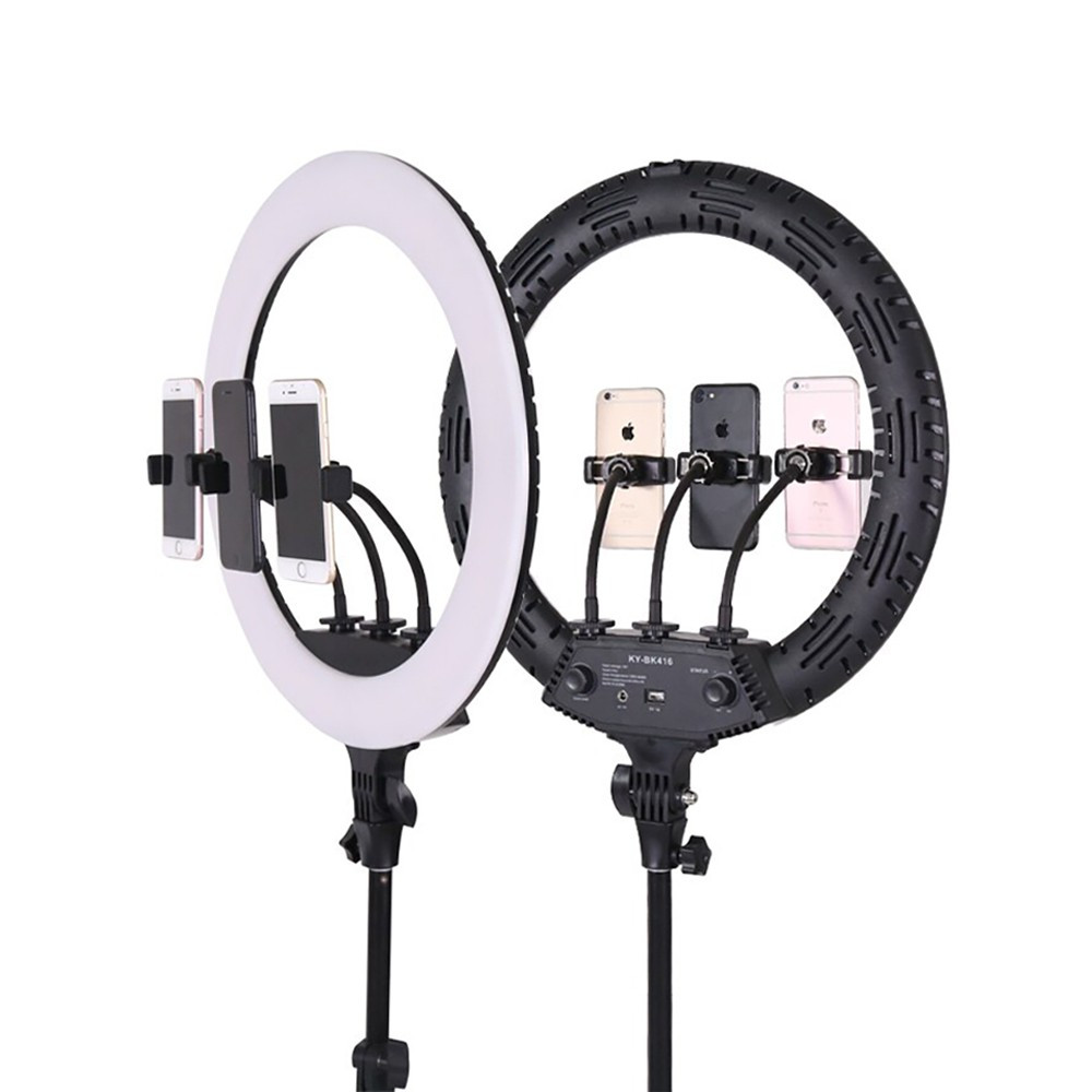 Đèn Led Livestream 45cm Hỗ Trợ Ánh Sáng Livestream, Chụp Ảnh, Quay Video, Spa, Makeup