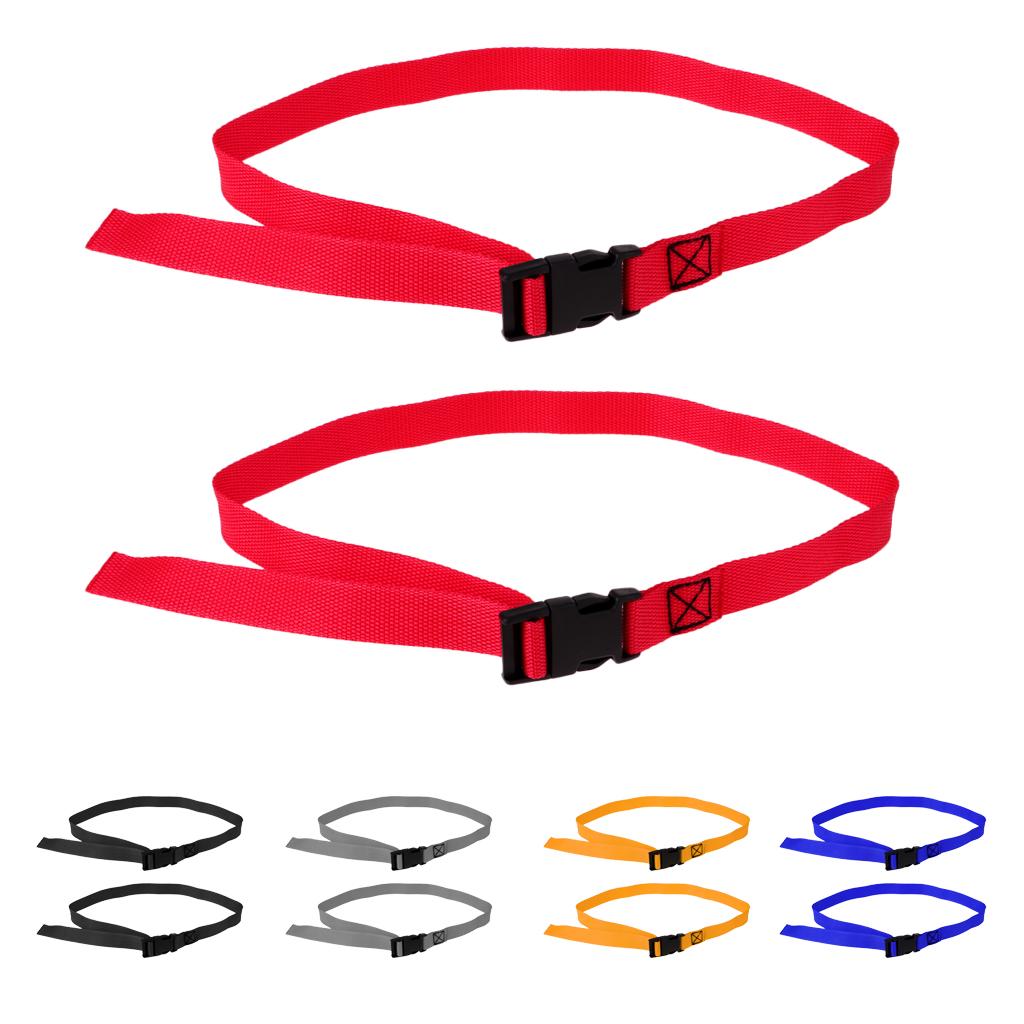 2pcs Golf Trolley Webbing Straps Quick Release Suitcase Tie Down Belt Blue