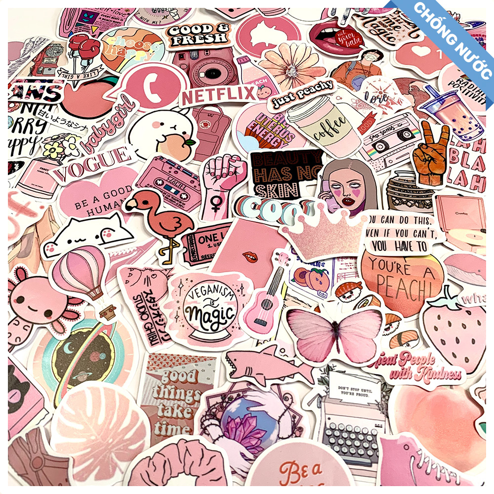 Sticker Peach Màu Lòng Đào Hình Dán Trang Trí Nón Bảo Hiểm Va Ly Decal Chống Nước Chất Lượng Cao Bomb Laptop Xe Đạp Xe Máy Xe Điện Motor Máy Tính Học Sinh Tủ Quần Áo Nắp Lưng Điện Thoại