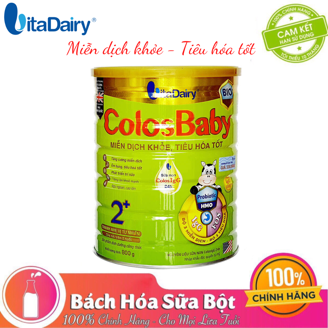 Sữa Colosbaby Bio Gold 2+ 800G – Miễn dịch khỏe và Tiêu hóa tốt