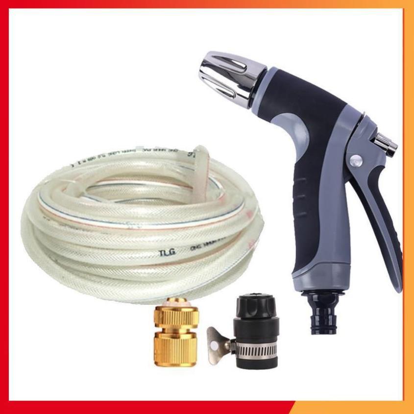 Bộ dây và vòi xịt tăng áp rửa xe tưới cây 20M 206817