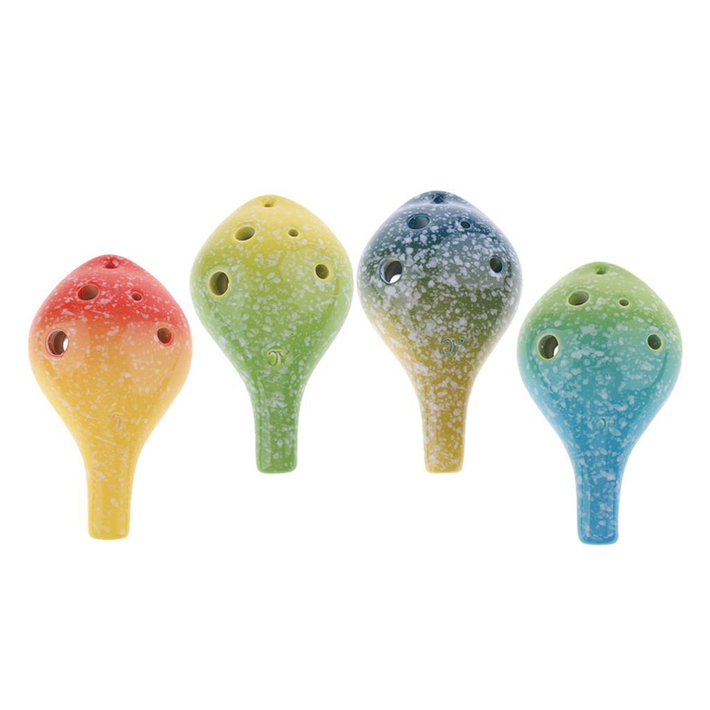Ceramic Alto Ocarina 6 Key for Children Beginners Gift