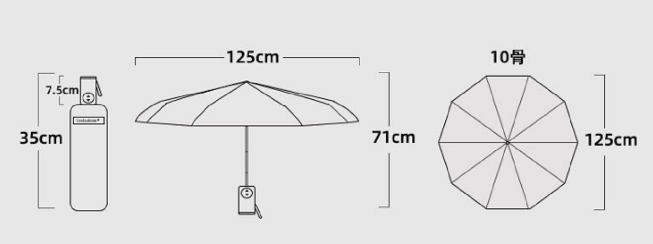 Ô cán gỗ tự động 2 chiều vải 2 lớp siêu chống thấm chống tia UV tuyệt đối, dù đi mưa đi nắng cán ngắn mới