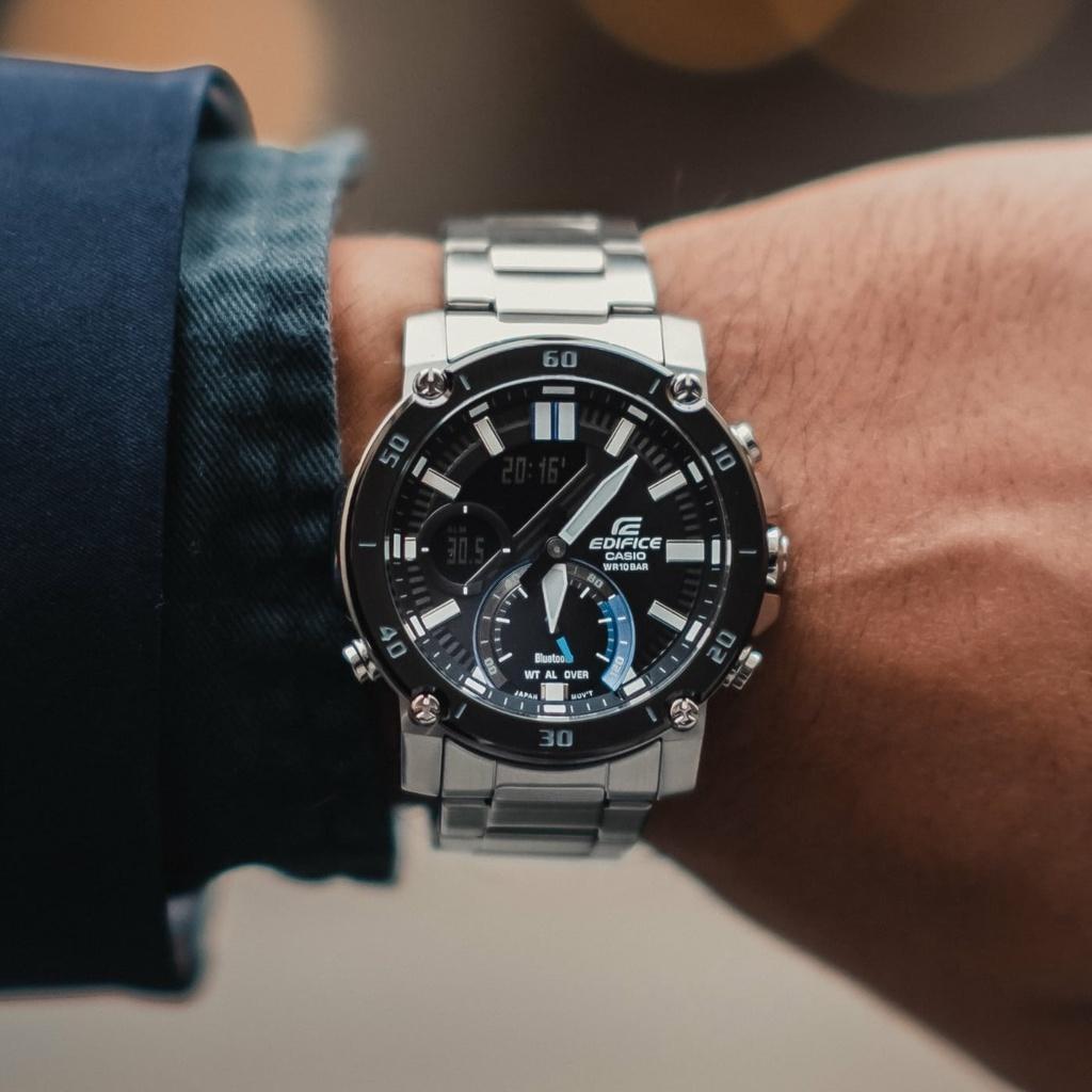 Đồng Hồ Nam dây thép Casio Edifice ECB-20DB-1ADF - Bluetooth - ECB-20DB-1A