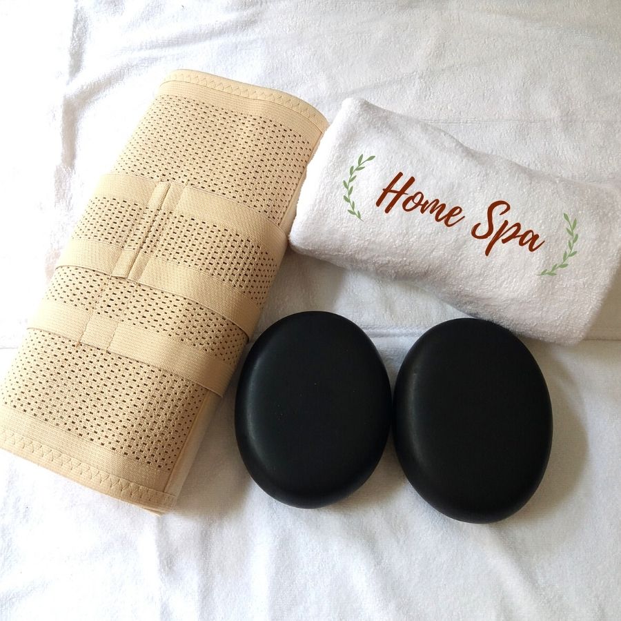 Cặp Đá Chườm Gan Home Spa Kèm Đai 2 Lớp Tiện Lợi An Toàn - Chất Liệu Thông Thoáng Chống Cuộn