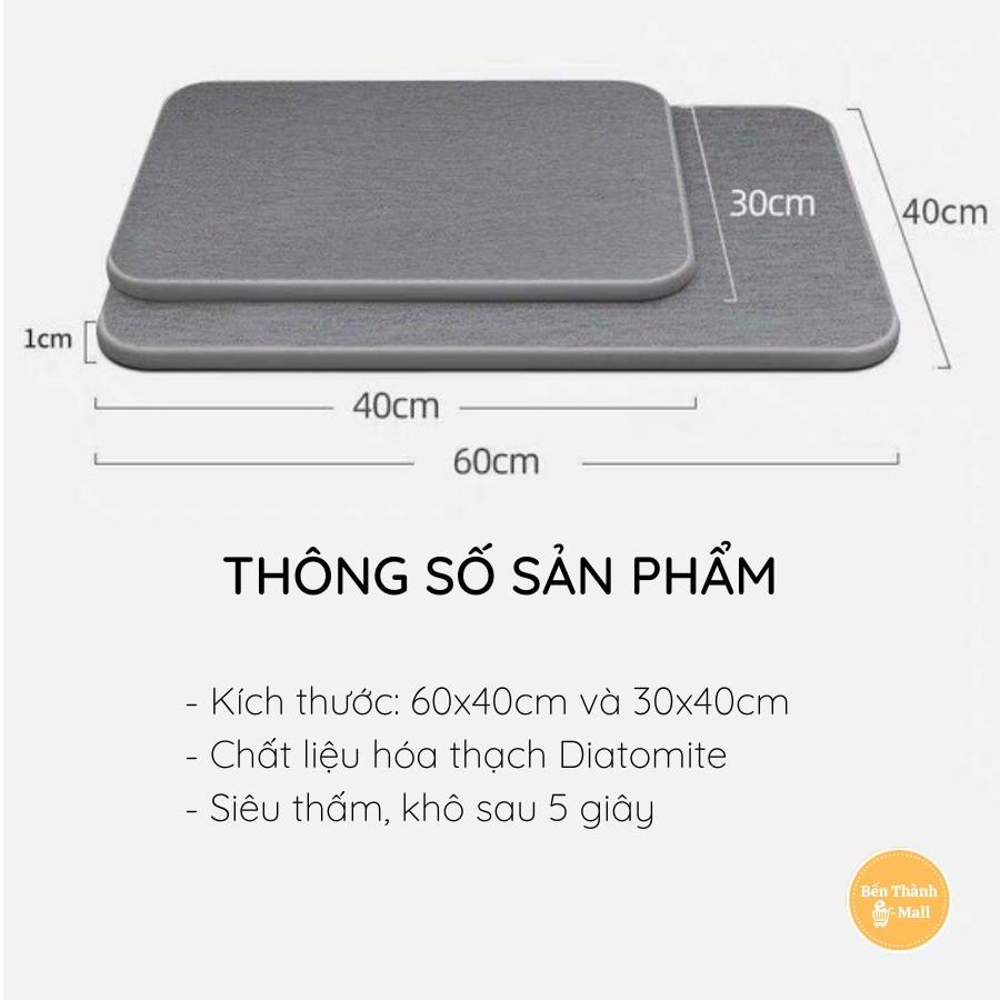 ️ Thảm Đá Lau Chân, Thảm Nhà Tắm Cao Cấp Siêu Thấm Hút - Size to