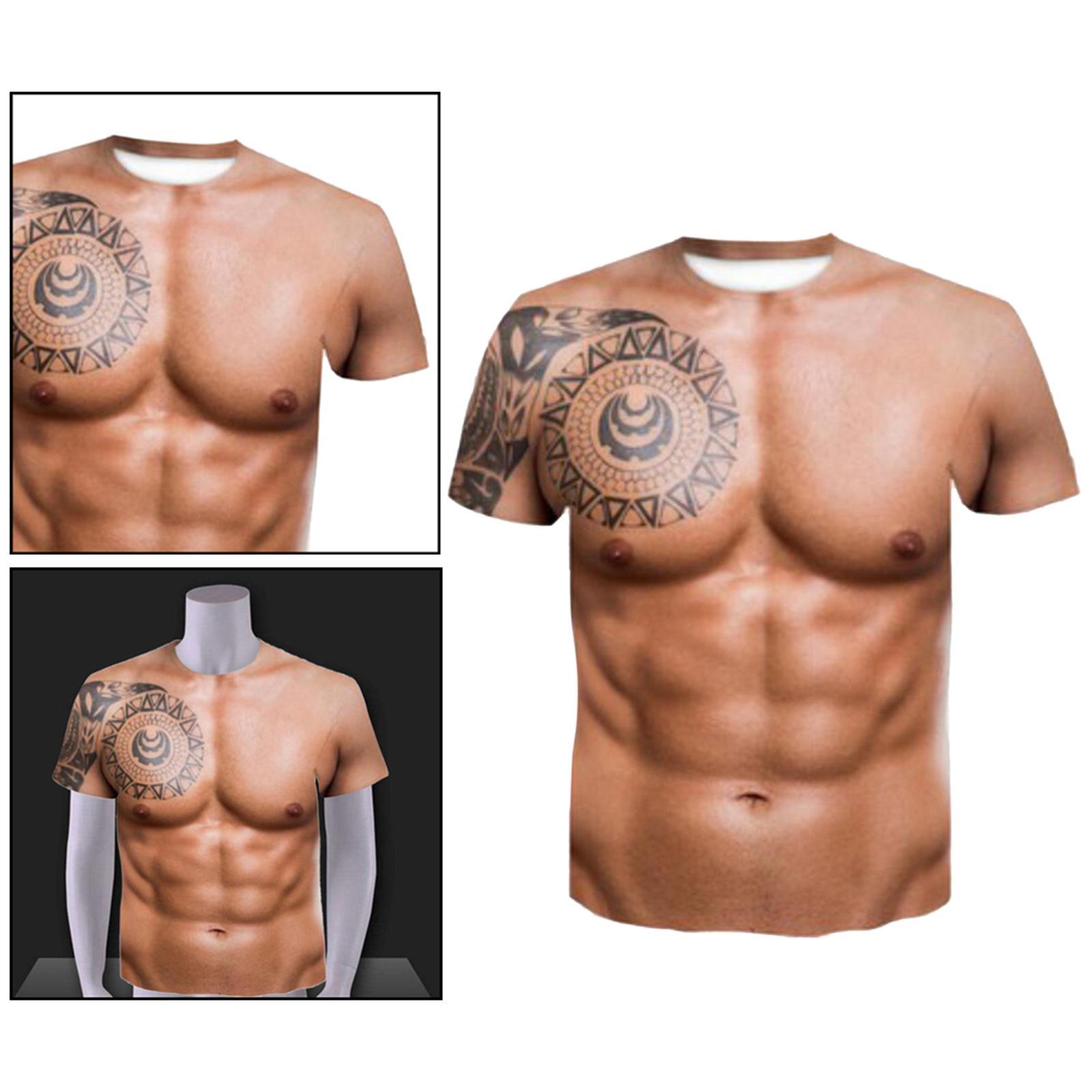 3\' T Shirt Fitness Tee Strongman Breathable Graphic Short Sleeve for Club Party