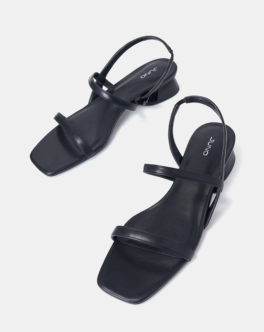 Giày Sandal Nữ 3cm Thời Trang JUNO Mũi Vuông Dây Mảnh SD03066