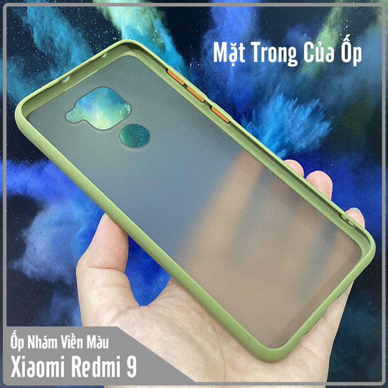 Ốp lưng cho Xiaomi Redmi Note 9 - Redmi 10X 4G trong nhám viền màu