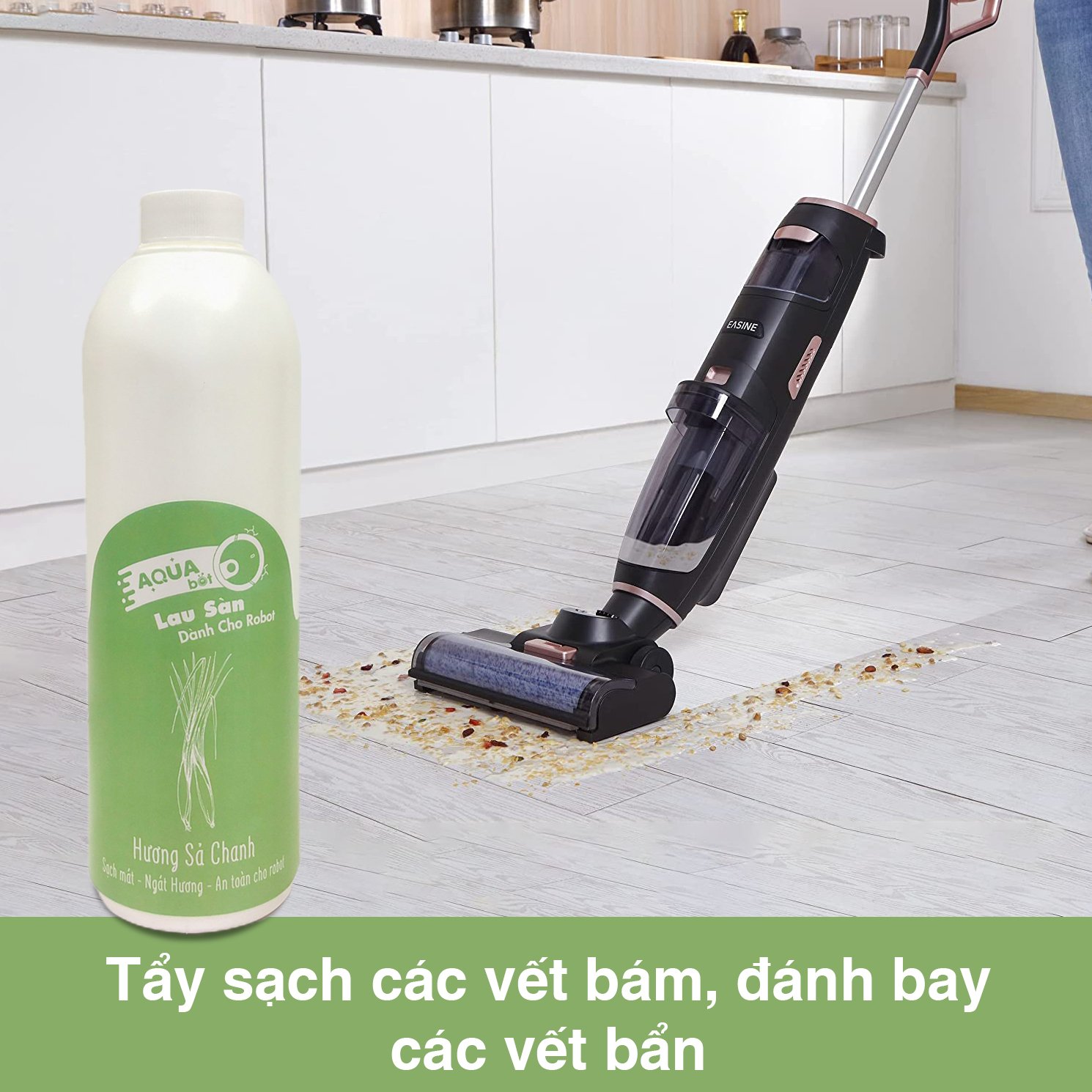 Nước Lau Sàn Chuyên Dụng Cho Robot hút Bụi Lau Nhà - AQUABOT - Hương Sả chanh