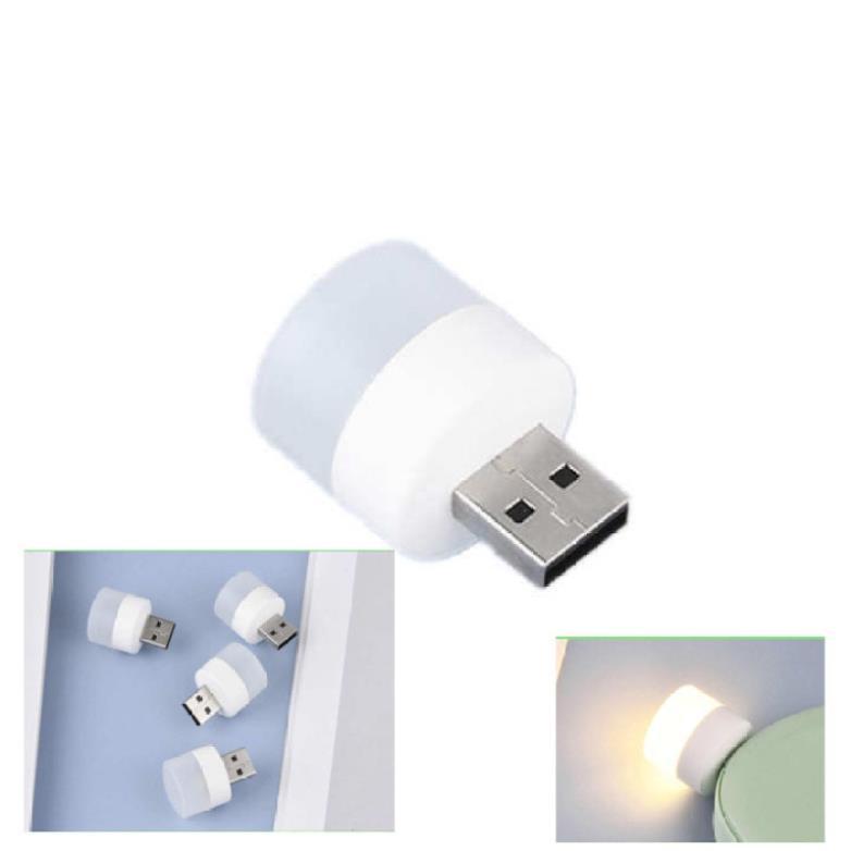 Combo 5 Đèn ngủ mini hình tròn bóng LED - Cổng USB