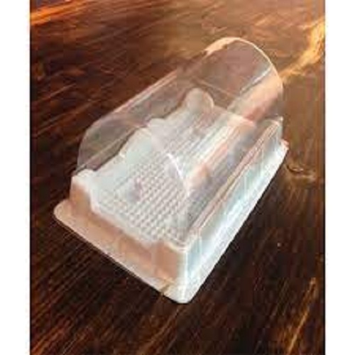 Combo 100 hộp nhựa đựng bánh bông lan, bánh mì hoa cúc hình oval - H19