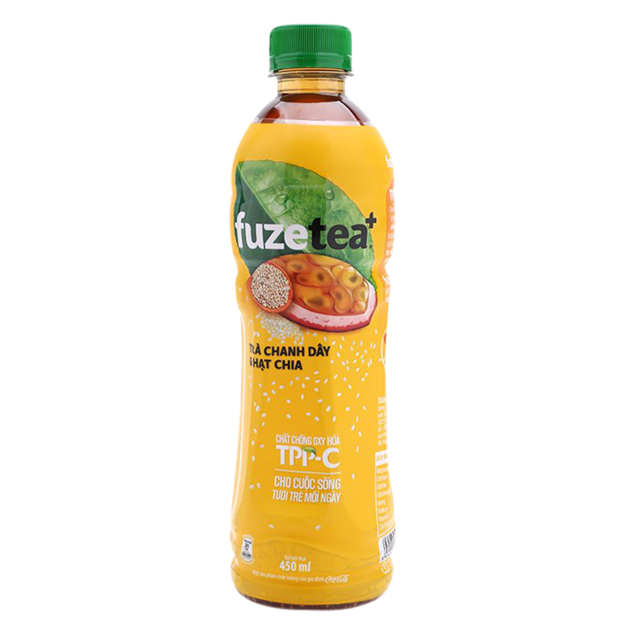 Lốc 24 Chai Trà Chanh Dây Và Hạt Chia Fuzetea+