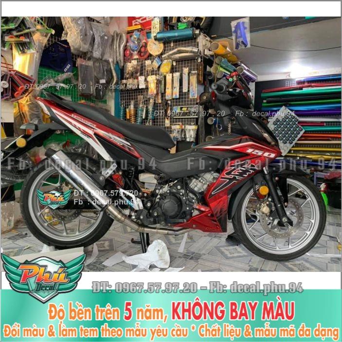 Tem rời Winner Đỏ đen Hayabusa -1