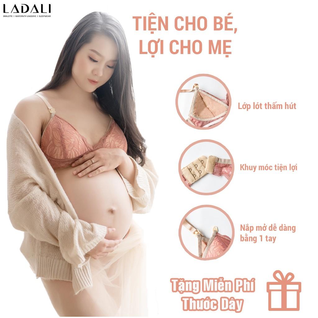 Áo ngực bà bầu cho bé bú cúc bấm chống chảy xệ Ladali (có bigsize