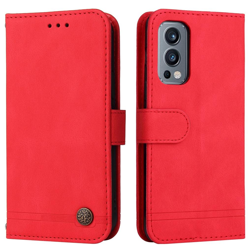 Ốp điện thoại dạng ví da lật có ngăn đựng thẻ và dây đeo cho OnePlus Nord 2 N200 5G Nord CE 5G