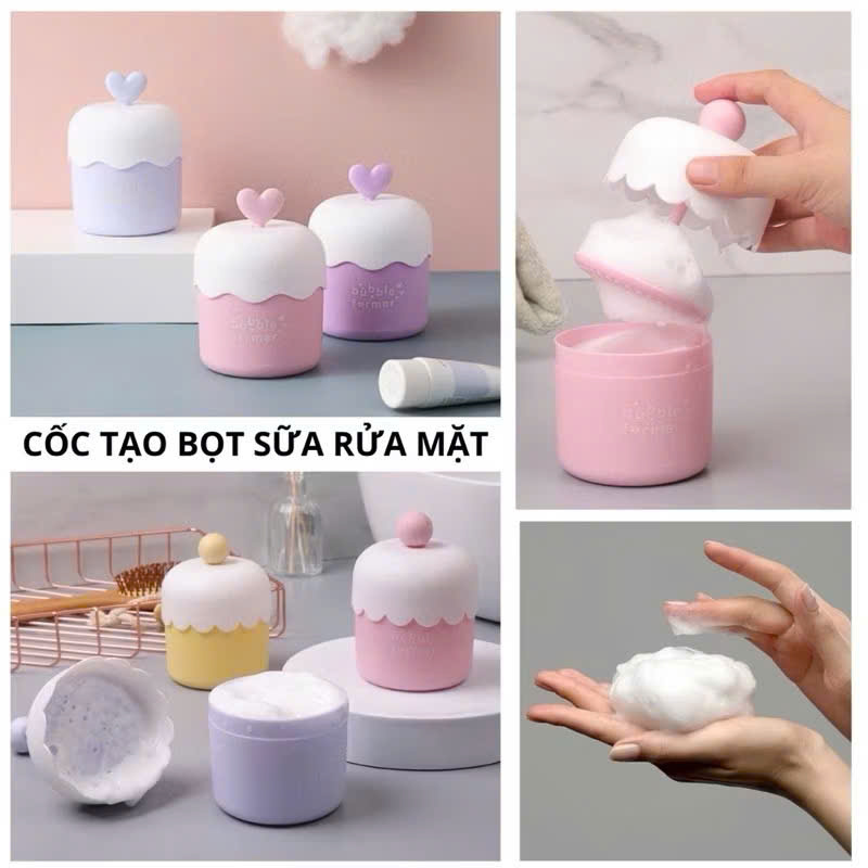 Cốc Tạo Bọt Sữa Rửa Mặt HICKIES LACING SYSTEM – Xà Bông Tắm Thiết Kế Ngộ Nghĩnh, Tiện Dụng - HÀNG CHÍNH HÃNG MINIIN