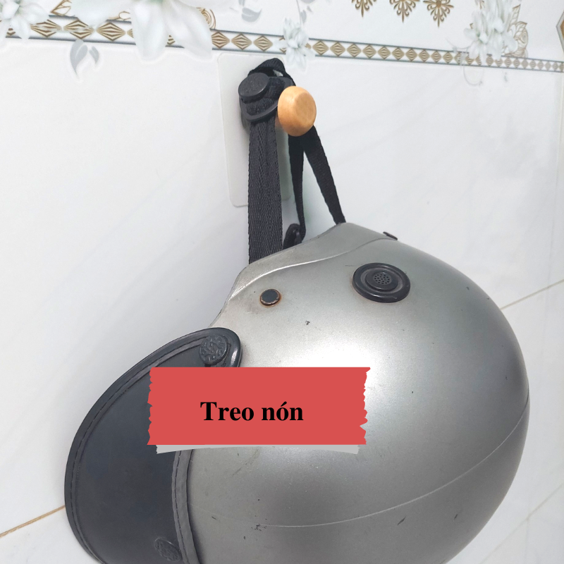 NÚT GỖ CAO CẤP DOLA HOME DÁN TƯỜNG TREO QUẦN ÁO, TÚI XÁCH, MŨ BẢO HIÊM, VẬT DỤNG GIA ĐÌNH CẦN THIẾT