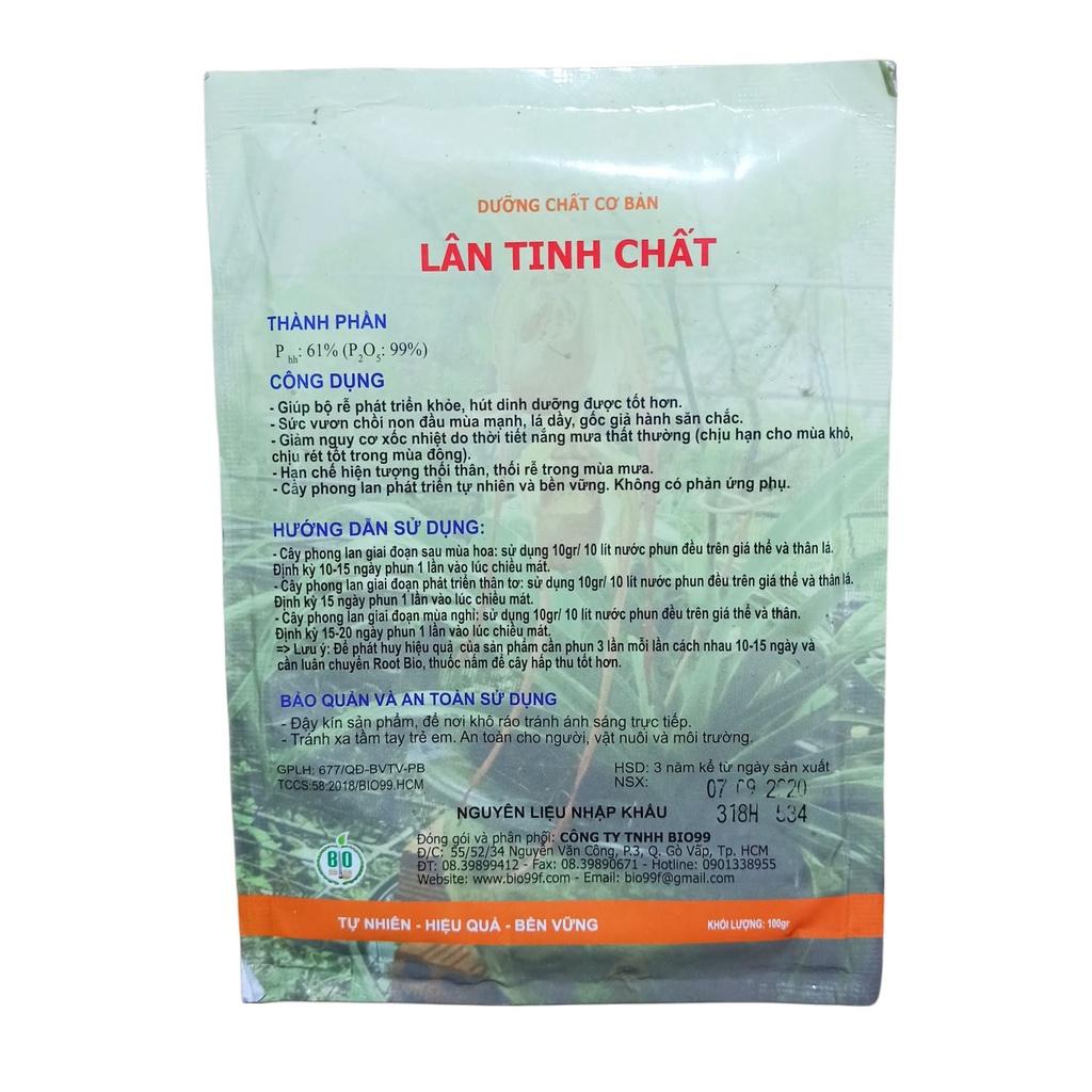 Lân tinh chất gói 100g giúp chắc cây,kích thích ra rễ,phục hồi cây sau hoa
