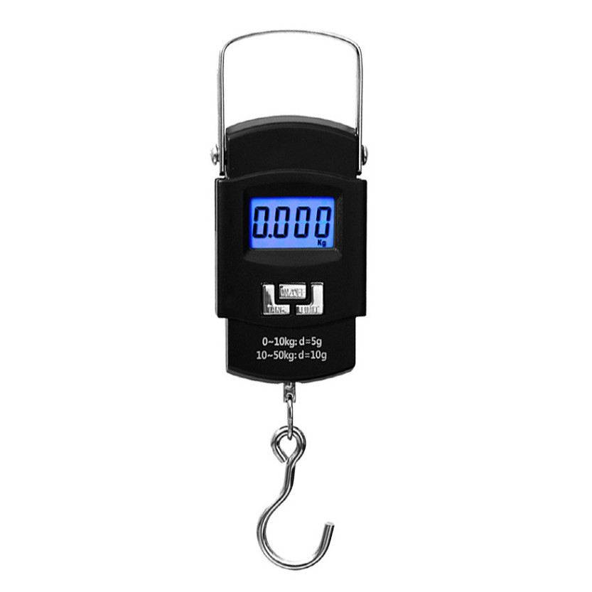 Cân điện tử màn hình kỹ thuật số LCD tải trọng 50kg/5g có móc treo