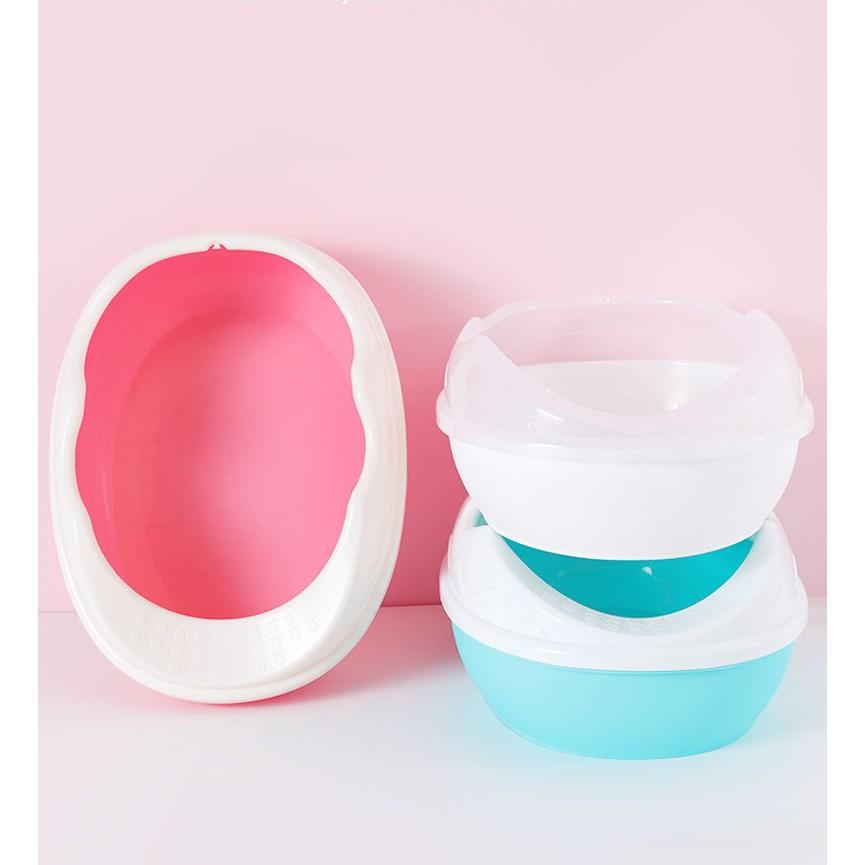 Khay vệ sinh hình elip cho mèo hàng cao cấp có sz lớn cho bé 10kg