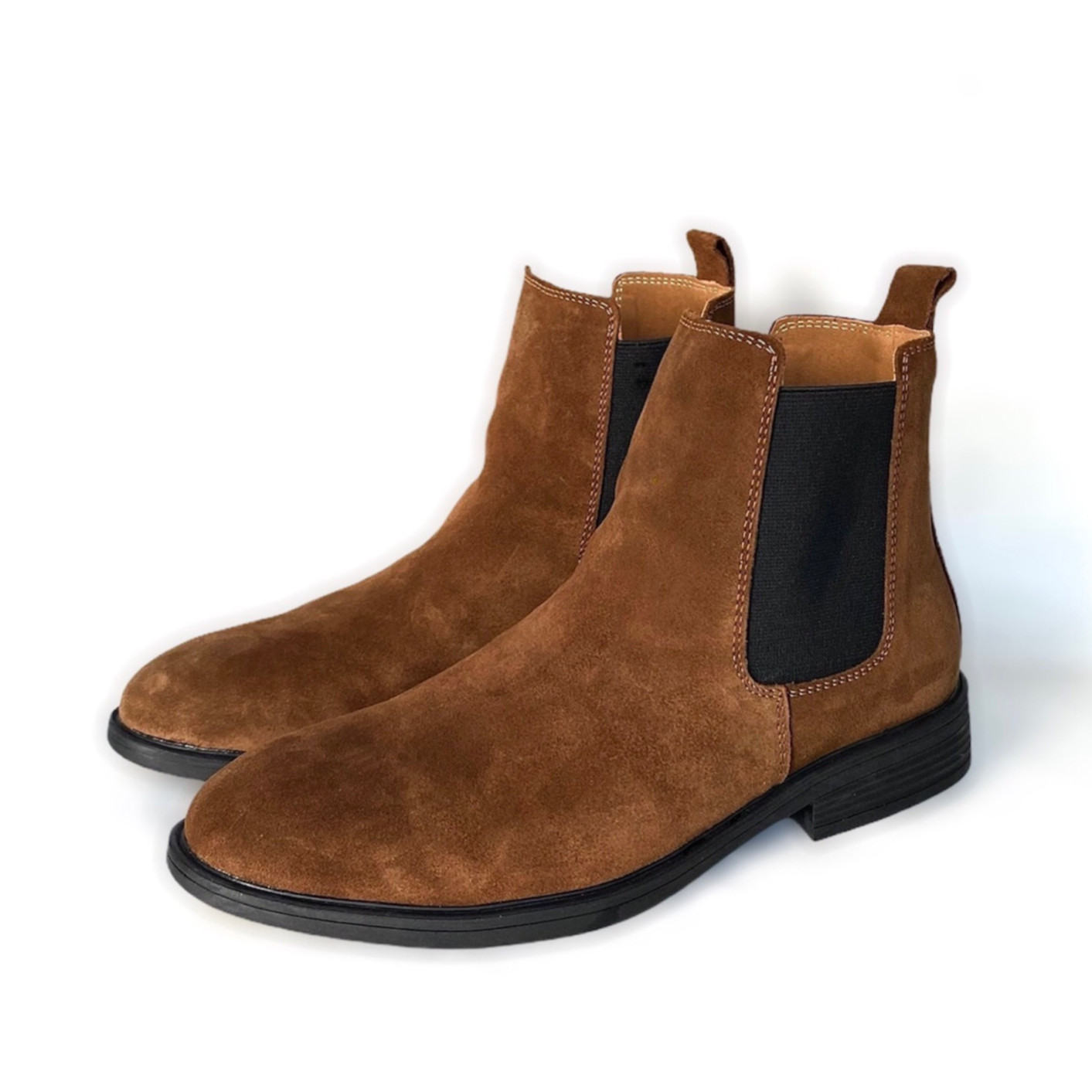 Chelsea Boot cao cổ nam da bò thật TEFOSS HN601 size 38-44 màu tobacco