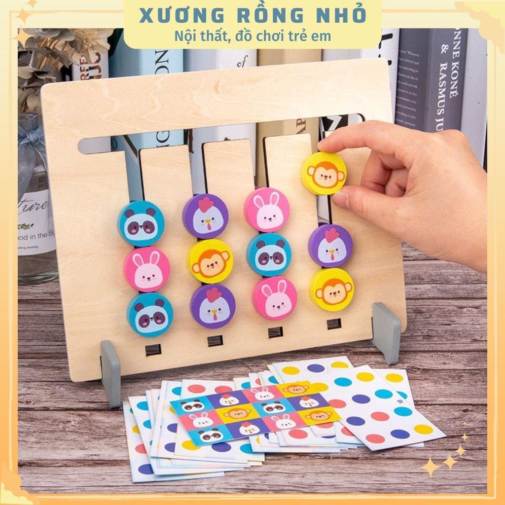 Đồ Chơi Xếp Hình Gỗ ZicZac Logic Chấm Tròn 2 Mặt Mẫu Động Vật Giúp Bé Thông Minh & Phát Triển Kỹ Năng
